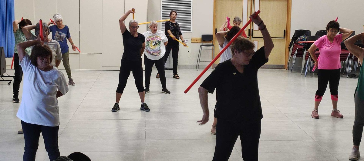 שיעור ספורט עם מיכל לרנר